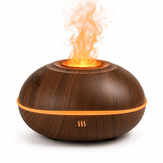 Diffuseur Effet Flamme LED - Humidificateur Huile Essentielle