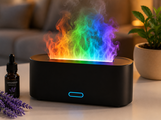 Diffuseur Flamme Arc-en-Ciel LED